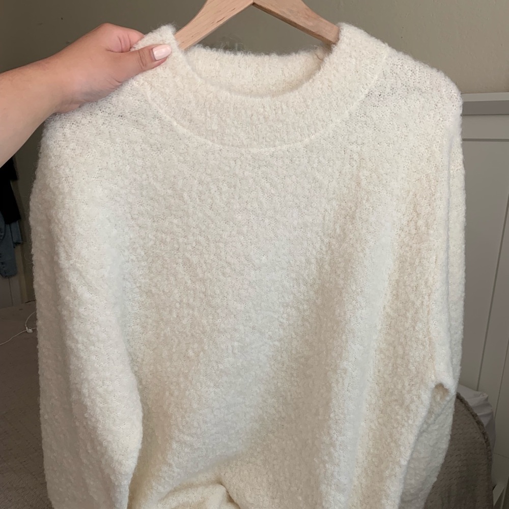 Wilfred Ivory Sweater Aritzia Alpaca/Nylon sz 2